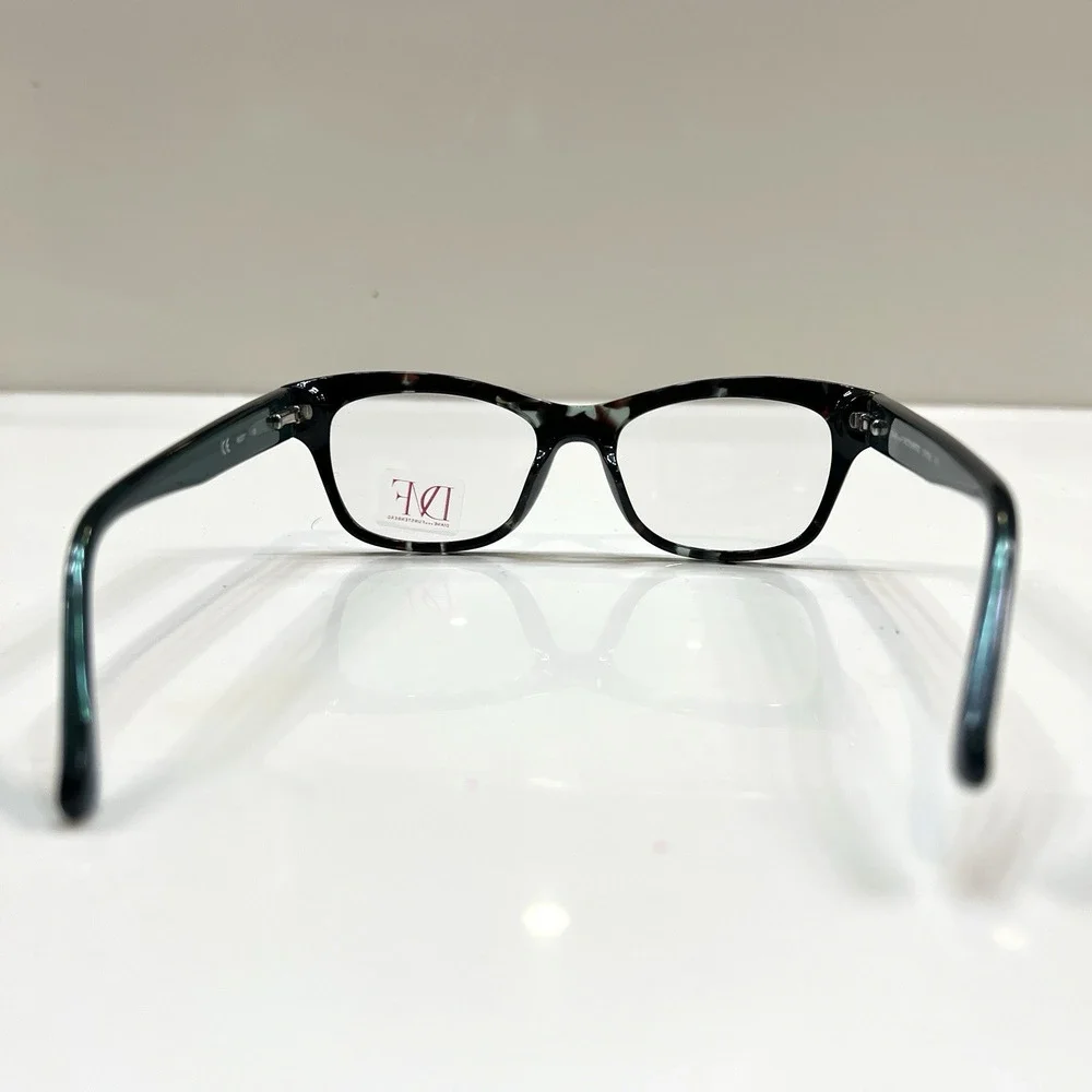 NEW Diane von Furstenberg DVF 5061 471 Glossy Marbled Eyeglasses Frame 48-17-135